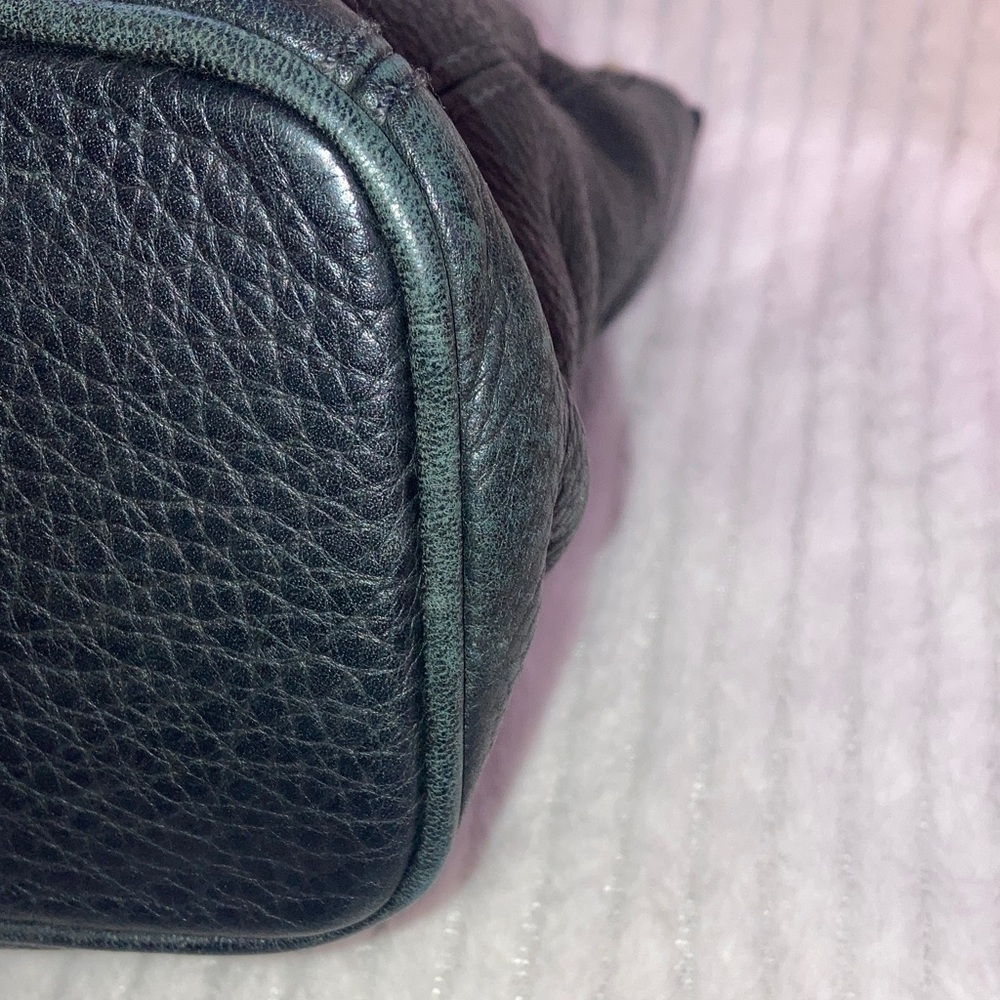 Coach VINTAGE 90’s Black pebbled Leather Shoulder Bag No-4924 NO CALLOUTS - Picture 5 of 13